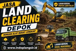 Jasa Land Clearing Depok dengan Alat Berat Lengkap