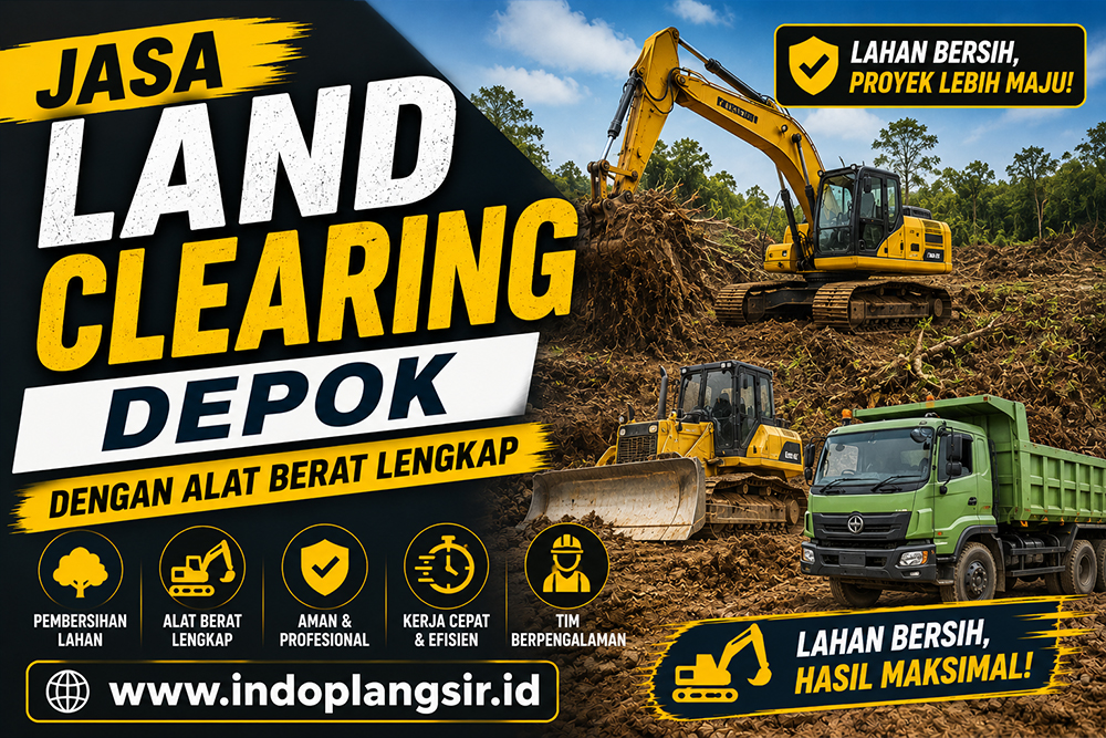 Jasa Land Clearing Depok dengan Alat Berat Lengkap 1 Jasa Land Clearing Depok dengan Alat Berat Lengkap